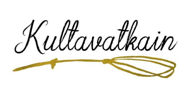 Kahvila Kultavatkain -logo. 2019